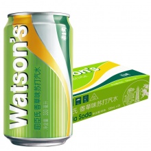 屈臣氏（Watsons）香草味苏打汽水330ml*24听 整箱