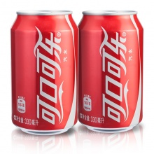 可口可乐 Coca-Cola 汽水饮料 碳酸饮料 330ML*24罐整箱装