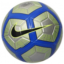 耐克 NIKE 足球 NEYMAR STRIKE 内马尔耐磨比赛训练足球 SC3254-012 5号球 黄蓝色