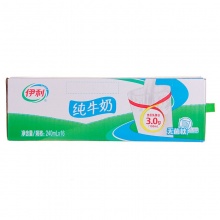 伊利 无菌枕纯牛奶240ml*16
