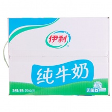 伊利 无菌枕纯牛奶240ml*16