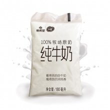 新希望 牧场原奶 新鲜纯牛奶 180ml*16袋...