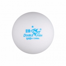 双鱼乒乓球一星 展翅V40+ 新材料ABS 1星训练兵乓球 白色