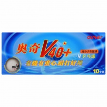 OUKEI奥奇 乒乓球一星新材料V40+兵乓球1星训练球考试用球