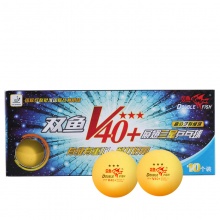 双鱼V40+展翅乒乓球 三星二星一星兵乓球 白色...