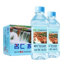 名仁苏打水无糖无汽弱碱性纯净矿泉饮用水375ml...