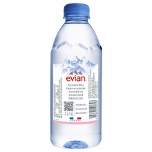 依云（evian）天然矿泉水 330ml*24瓶 整箱