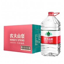 农夫山泉 饮用天然水4L 透明装4L*6桶 整箱