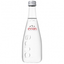 依云（evian）天然矿泉水 330ml*20整箱玻璃瓶