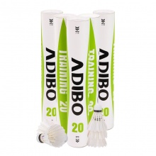 艾迪宝 ADIBO 羽毛球 耐打训练球NO.20 12个装*5桶