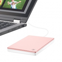 希捷（Seagate）Backup Plus slim 睿品纤薄 2TB 限量玫瑰金 USB3.0 2.5英寸 移动硬盘(STDR2000309)