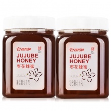 百花 枣花蜂蜜1000g*2瓶 枣花蜜 中华老字...