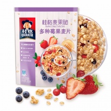 桂格（QUAKER）燕麦片 桂格麦果脆多种莓果麦片420g 加酸奶更美味 不含反式脂肪酸