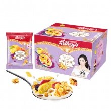 家乐氏 Kellogg’s 水果麦片 谷兰诺拉 黄桃什锦 即食谷物早餐 490g（35g*14小袋）