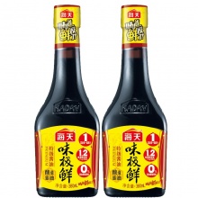 海天 招牌味极鲜特级生抽 黄豆酿造酱油蒸鱼豉油 调味料调料 450g*2