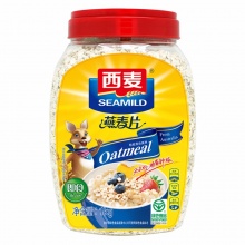 西麦 冲饮谷物 营养早餐 即食 燕麦片1000g（桶装）