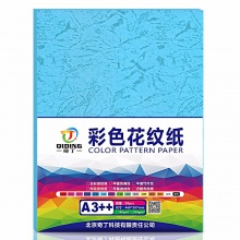 奇丁 180g平面皮纹纸A4彩色卡纸云彩纸特种彩色皮纹A3++封皮纸 胶装封面纸15种颜 浅蓝/50张 A4★180g/㎡平面纹（210*297）