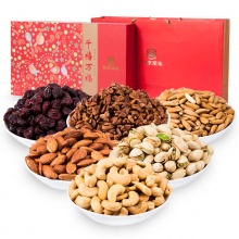 如水 A款豪华零食大礼包 千禧万福坚果蜜饯礼盒3...