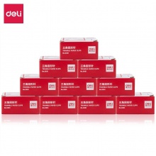 得力（deli） 0051 大号镀镍三角回形针3# 100枚/盒 10盒装