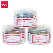 得力（deli） 33096 29mm彩色回形针...