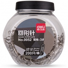 得力（deli） 0052 彩色回形针/订书针 ...