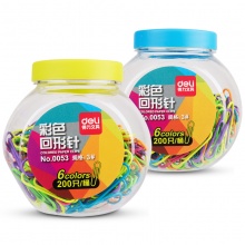 得力（deli） 0053 彩色回形针/订书针 ...