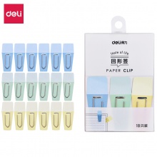 得力（deli） 0058 回形针 曲别针 办公用品 标签款(12枚)