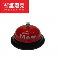 维恩克 点餐铃吧台餐厅传唤上菜传菜铃叫餐服务按铃抢答器宠物狗铃铛 黄色 笑脸单个85mm按铃