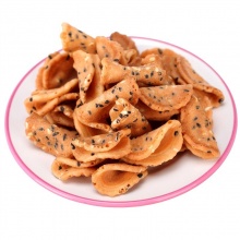 小林煎饼 饼干蛋糕休闲零食 林桑手烧-海苔捏合煎饼140g/盒