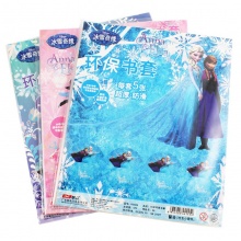迪士尼冰雪奇缘防滑书皮三不书皮/书套公主32开包书纸P83008 蓝色冰雪公主