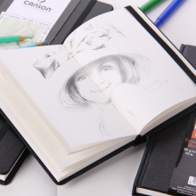 康颂通用艺术绘画本A5素描本A4美术写生本速写本彩铅本图画本 A6(10.2*15.2cm)112张96g绑带