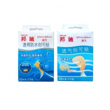 强生（Johnson & Johnson）邦迪家庭全能组合装30片 轻薄透气创可贴16片+透明防水创可贴10片+弹性创可贴4片