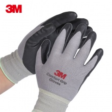 3M 丁腈耐磨涂层 劳保手套 防滑工作手套舒 适...