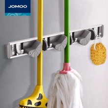 九牧（JOMOO） 厨房卫浴五金挂件太空铝挂钩3卡多功能魔术拖把架938909 3卡