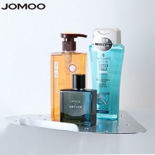 九牧JOMOO 卫浴太空铝五金挂件 浴室挂件 单层置物架 浴室转角架 浴巾架 937141 创意