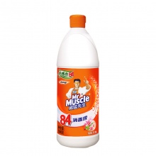威猛先生（Mr Muscle） 84除菌液 消毒液家用衣物厨卫消毒漂白剂消毒水 清新花香500g