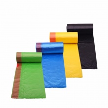e洁 自动收口垃圾袋加厚手提式 45cm*50cm*18只*12卷