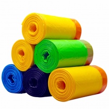 e洁 喜庆款自动收口垃圾袋加厚手提式 45cm*50cm*18只*10卷