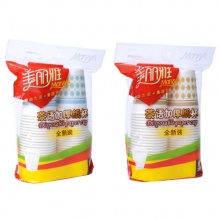 美丽雅 茶语加厚纸杯50只装250ml HC04...