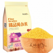 天地粮人 精品 黄小米1kg（无药物熏蒸 小黄米 月子米 真空装 大米伴侣）