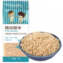 天地粮人 精品 糙米 350g（无添加 东北 五...