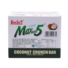 锦大 Maxbar5 椰奶夹心椰蓉巧克力棒 休闲零食糖果巧克力 盒装420g（35g*12根）