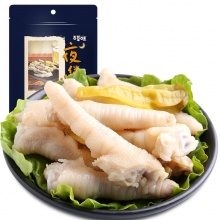 百草味 休闲零食肉干肉脯 泡椒凤爪160g/袋