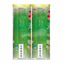乐事（Lay's）薯片 零食 休闲食品 乐事无限组合包（翡翠黄瓜味） 104克*2罐 百事食品