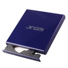 精米（JInGmI） USB外置光驱 台式机笔记本电脑通用 CD刻录机 移动DVD光驱 蓝色