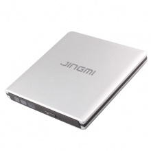精米（JInGmI） 外置蓝光光驱USB3.0外接移动DVD刻录机支持笔记本3D电影播放 银色