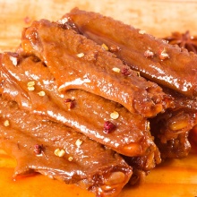 绝味湖南特产 黑鸭甜辣鸭翅200g 卤味肉干肉脯办公室休闲零食熟食（新老包装交替发货）