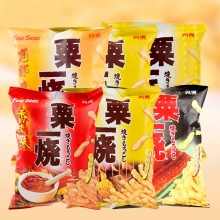 四洲 休闲零食 膨化食品 粟一烧(香辣味) 80g