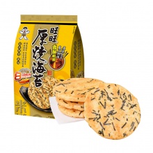 旺旺 厚烧海苔 饼干休闲零食168g