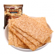三只松鼠休闲零食非油炸原味小贱烤锅巴220g/袋